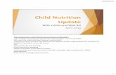 Child Nutrition Update