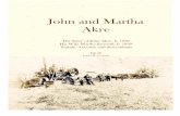 John and Martha Akre