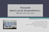 Towards Ideal Local Anaesthetics - RRA