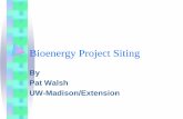 Bioenergy Project Siting