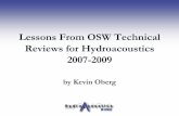 Lessons From OSW Technical Reviews for Hydroacoustics …