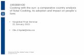 199388/H30 Cooking with the sun- a comparative country ...
