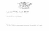Land Title Act 1994 - Queensland Legislation