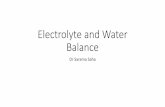 Electrolyte and Water Balance