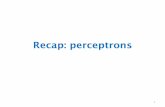 Recap: perceptrons