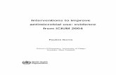 Interventions to improve antimicrobial use: evidence from ...