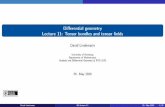Differential geometry Lecture 11: Tensor bundles and ...