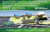 Renewable and Low Carbon Energy Generation: Solar PV arrays