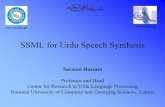 SSML for Urdu TTS