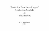 Tools for Benchmarking of Spallation Models -First results