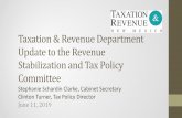 Taxation & Revenue Department Update to the Revenue ...