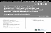 Evidence Brief: Use of Patient Reported Outcome Measures ...