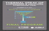 Thermal Spray of Suspensions of Solutions Symposium (TS4) …