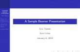 A Sample Beamer Presentation - Bates College