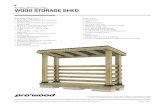 ProWood Project Plan Wood storage shed