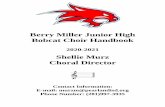 Berry Miller Junior High Bobcat Choir Handbook