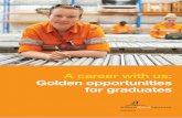 A career with us: Golden opportunities for graduates