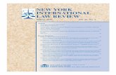 NEW YORK INTERNATIONAL LAW REVIEW - New York State Bar ...