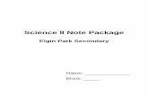 Science 8 Note Package