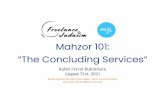 Mahzor 101: “The Concluding Services”