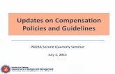 Updates on Compensation Policies and Guidelines