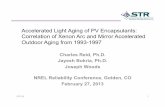 Accelerated Light Aging of PV Encapsulants