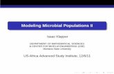 Modeling Microbial Populations II