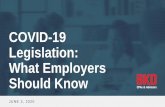 COVID-19 Legislation: What Employers Should Know