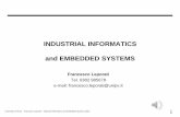 INDUSTRIAL INFORMATICS and EMBEDDED SYSTEMS