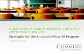 Strategies for the Successful Prop 39 Program