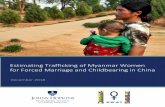 Estimating Trafficking of Myanmar Women for Forced ...