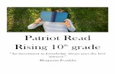 Patriot Read Rising 10 grade - hcspatriots.org