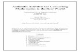 Authentic Activities for Connecting Mathematics to the ...