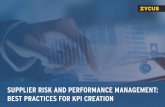 Supplier Risk and Performance Management