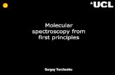 Molecular spectroscopy from first principles