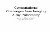 Computational Challenges from Imaging X-ray Polarimetry