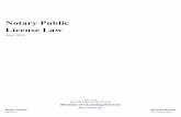 Notary Public License Law - Department of State