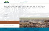Decomposition and accumulation of organic matter in soil ...