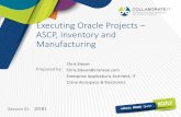 Executing Oracle Projects ASCP, Inventory and Manufacturing