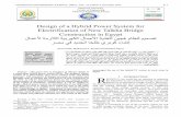 Design of a Hybrid Power System for Electrification of New ...