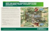 FOR SALE CITY OF EATON RAPIDS CERTIFIED INDUSTRIAL PARK ...