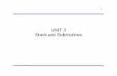 UNIT 3 Stack and Subroutines