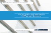 ThyssenKrupp Elevator’s HYpower System