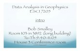 Data Analysis in Geophysics ESCI 7205 intro Bob Smalley