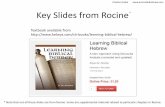 Charles Grebe  Key Slides from Rocine
