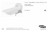 Invacare TheraPure™Supine Whirlpool Tubs Model 6302G Model ...
