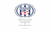 WESCO United Recreational Handbook Playing Rules