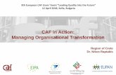 CAF in Action: Managing Organisational Transformation