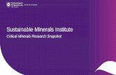 Sustainable Minerals Institute