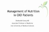 Management of Nutrition in CKD Patients